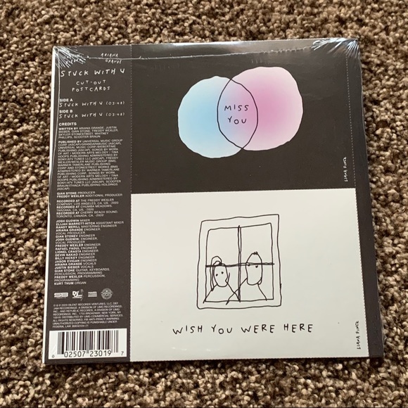 NEW Stuck With U Vinyl Ariana Grande Justin Bieber - Picture 2 of 3